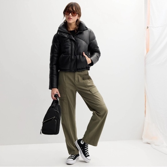 Sebby Black Puffer Jacket - Picture 1 of 7